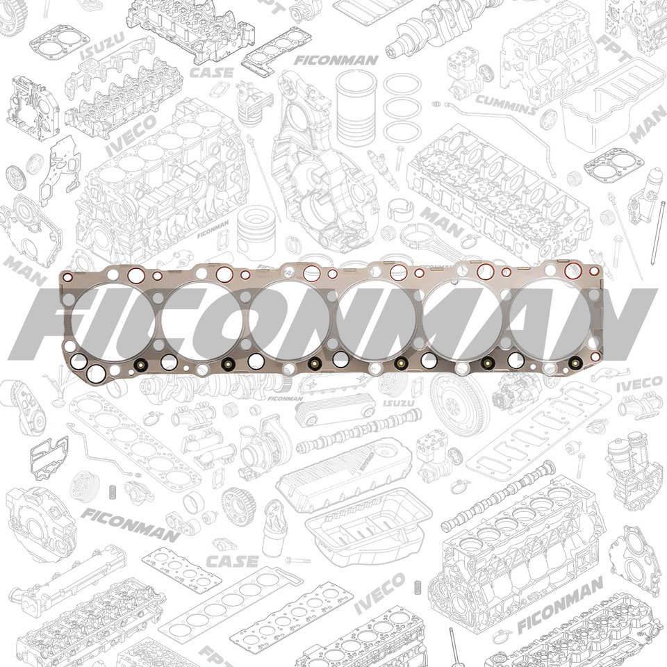 FPT IVECO CASE Cursor13 F3BE0684A B001 504003647 CYLINDER GASKET 504007514/500054690 - Подложка за двигател за Камион: снимка 1 FPT IVECO CASE Cursor13 F3BE0684A B001 504003647 CYLINDER GASKET 504007514/500054690 - Подложка за двигател за Камион: снимка 1