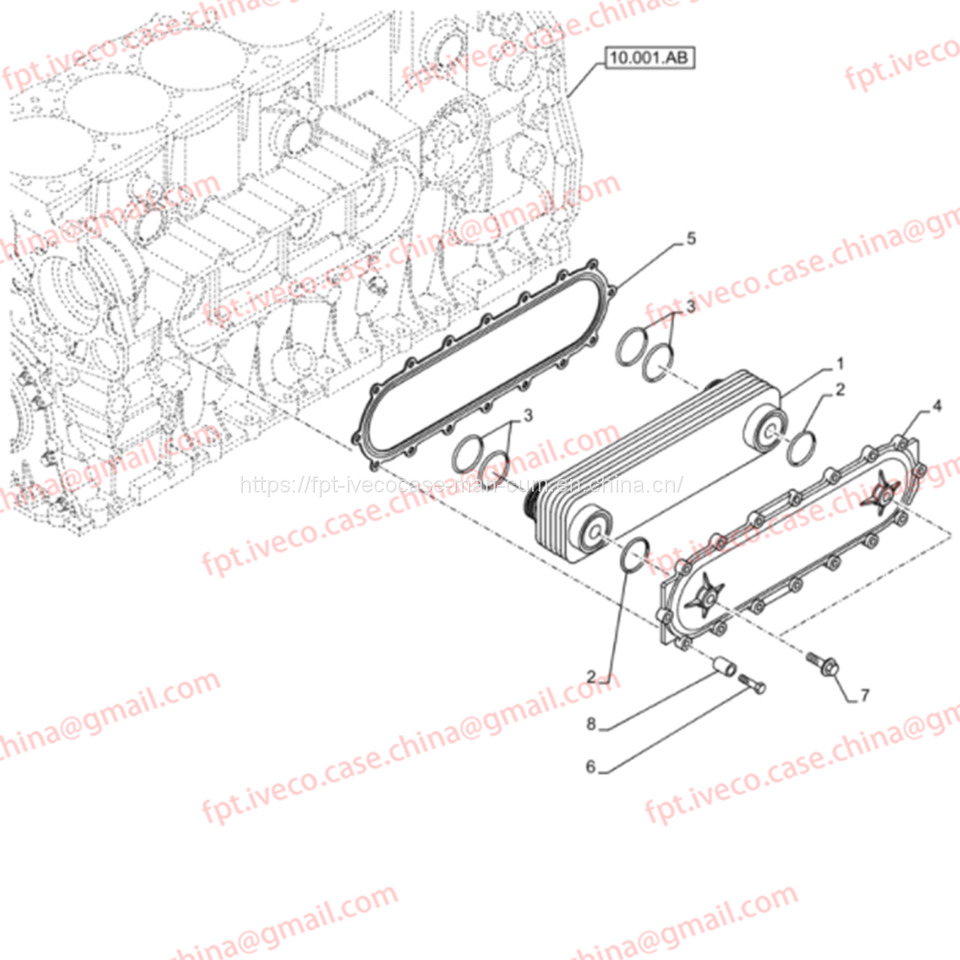 FPT IVECO CASE Cursor9 FPT IVECO CASE Cursor9 Euro 6 F2CFE612 A/B/D F2CFE614A*B041/F2CGE614F*V004 5802431166 EXCHANGER COVER - OIL HEAT EXCHANGER 504127468 - Маслен охладител за Самосвал камион: снимка 3 FPT IVECO CASE Cursor9 FPT IVECO CASE Cursor9 Euro 6 F2CFE612 A/B/D F2CFE614A*B041/F2CGE614F*V004 5802431166 EXCHANGER COVER - OIL HEAT EXCHANGER 504127468 - Маслен охладител за Самосвал камион: снимка 3