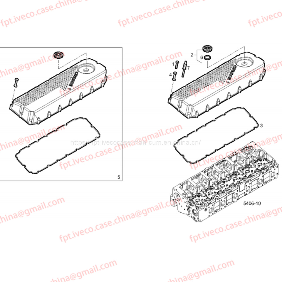 FPT IVECO CASE Cursor9Bus F2CFE612D*J231/F2CFE612A*J098 5802748674 Cylinder head cover 5801886274 - Глава на блока за Автобус: снимка 3 FPT IVECO CASE Cursor9Bus F2CFE612D*J231/F2CFE612A*J098 5802748674 Cylinder head cover 5801886274 - Глава на блока за Автобус: снимка 3