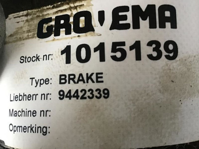 Liebherr Brake - Части на спирачната система: снимка 2 Liebherr Brake - Части на спирачната система: снимка 2