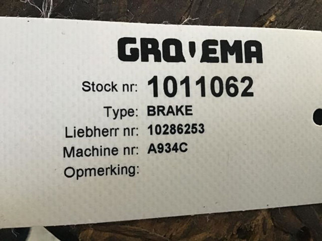 Liebherr Brake - Части на спирачната система: снимка 2 Liebherr Brake - Части на спирачната система: снимка 2