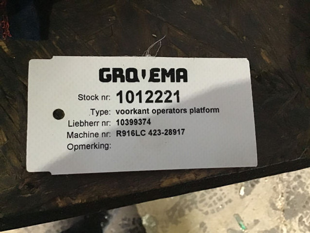 Liebherr Cover Rotating Deck - Броня: снимка 3 Liebherr Cover Rotating Deck - Броня: снимка 3