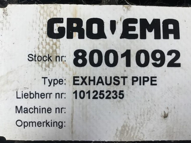 Liebherr Exhaust Pipe - Изпускателна тръба: снимка 3 Liebherr Exhaust Pipe - Изпускателна тръба: снимка 3