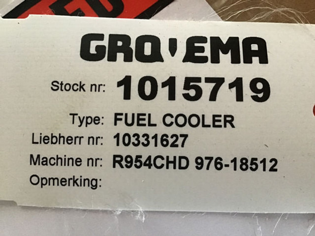 Liebherr Fuelcooler - Маслен охладител: снимка 3 Liebherr Fuelcooler - Маслен охладител: снимка 3