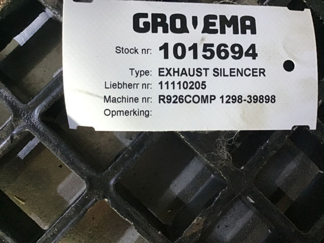 Liebherr - Заглушител: снимка 1 Liebherr - Заглушител: снимка 1
