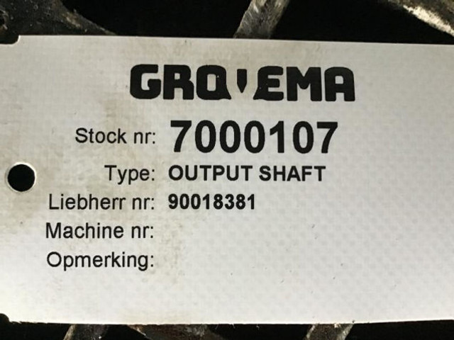Нови Ос и части Liebherr Output Shaft: снимка 6