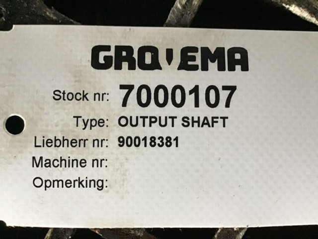 Нови Ос и части Liebherr Output Shaft: снимка 13