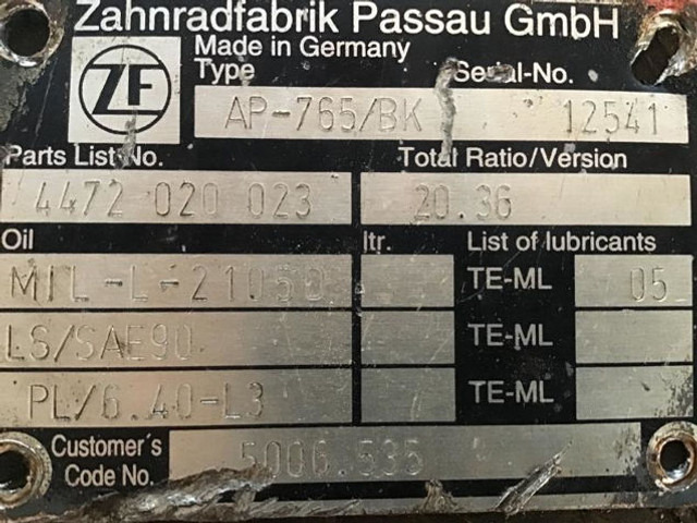 ZF Final Drive - Окачване: снимка 5 ZF Final Drive - Окачване: снимка 5