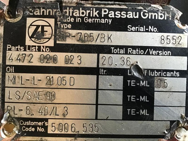 ZF Final Drive - Окачване: снимка 4 ZF Final Drive - Окачване: снимка 4