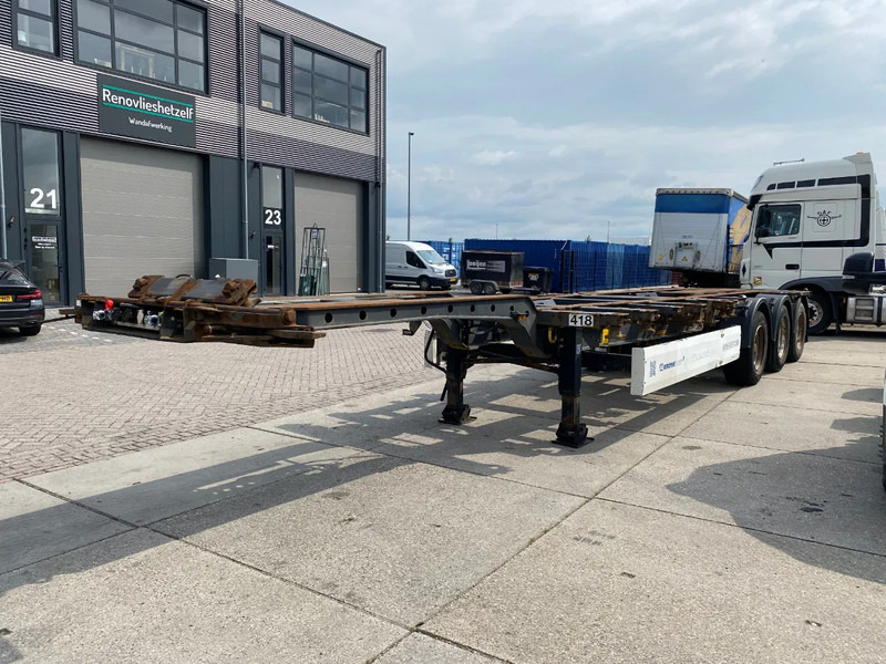 Krone SD 27 / Container Chassis / BPW + Drum / 1x Extendable / 45 FT - Контейнеровоз/ Сменна каросерия полуремарке: снимка 4 Krone SD 27 / Container Chassis / BPW + Drum / 1x Extendable / 45 FT - Контейнеровоз/ Сменна каросерия полуремарке: снимка 4