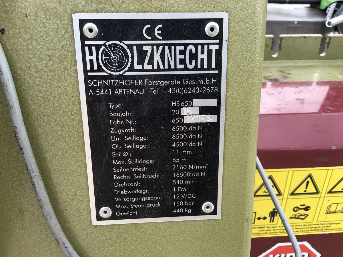 Holzknecht HS 650 - Винч за Горска техника: снимка 2 Holzknecht HS 650 - Винч за Горска техника: снимка 2