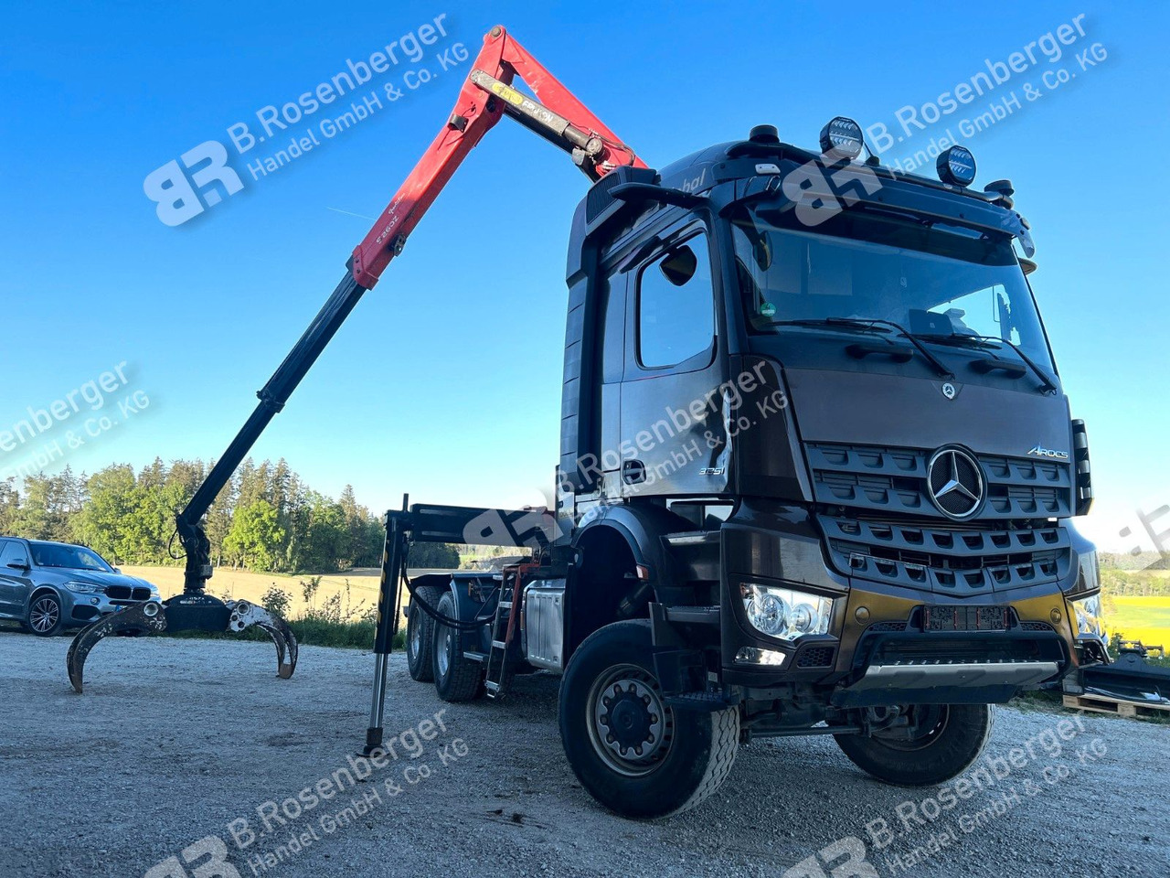Mercedes-Benz Arocs 3351 6x6 Palfinger Epsilon S260Z96 - Камион за дърва, Камион с кран: снимка 1 Mercedes-Benz Arocs 3351 6x6 Palfinger Epsilon S260Z96 - Камион за дърва, Камион с кран: снимка 1