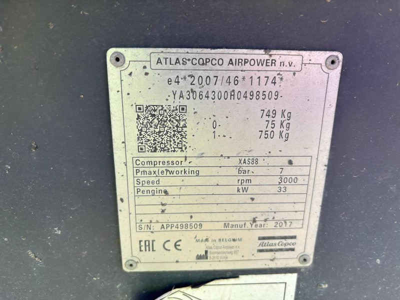 Atlas-Copco XAS 88 - Компресор за въздух: снимка 5 Atlas-Copco XAS 88 - Компресор за въздух: снимка 5