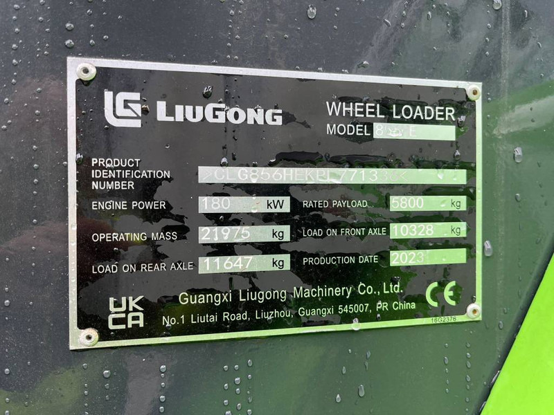 Колесен товарач LIUGONG 856HE: снимка 6