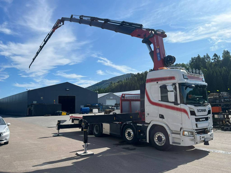 Scania R 590 + HMF 9520 K6 + Jibb + Winch - Камион с кран: снимка 3 Scania R 590 + HMF 9520 K6 + Jibb + Winch - Камион с кран: снимка 3