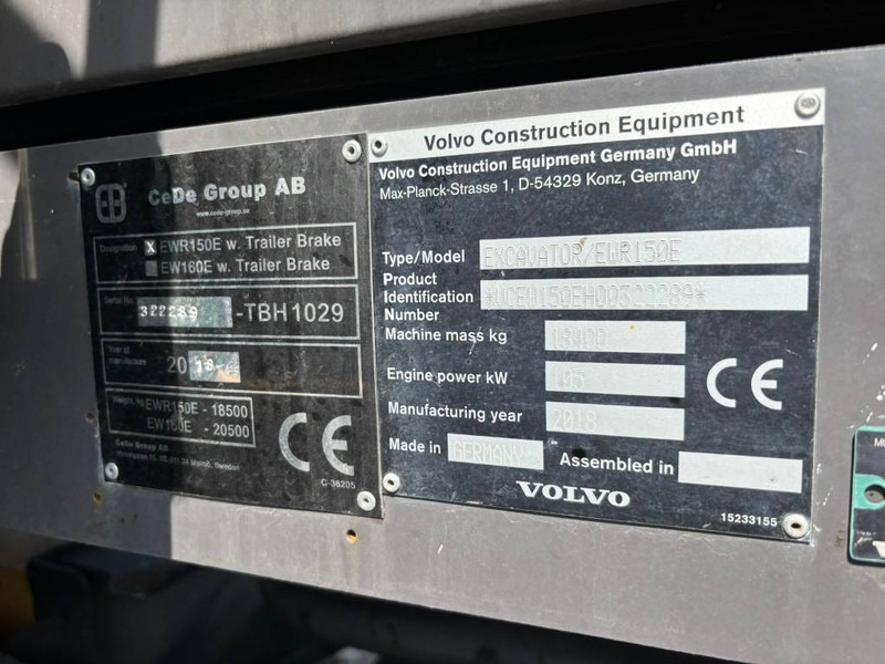 Volvo EWR 150 E - Колесен багер: снимка 5 Volvo EWR 150 E - Колесен багер: снимка 5