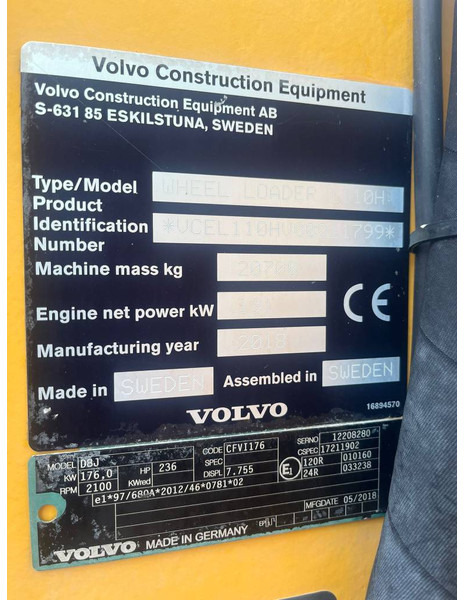 Volvo L 110 H - Колесен товарач: снимка 5 Volvo L 110 H - Колесен товарач: снимка 5