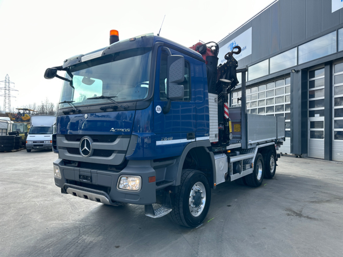 MERCEDES Actros 2648 6x4/4 Fassi455 SZM/Pritsche - Камион с кран: снимка 1 MERCEDES Actros 2648 6x4/4 Fassi455 SZM/Pritsche - Камион с кран: снимка 1
