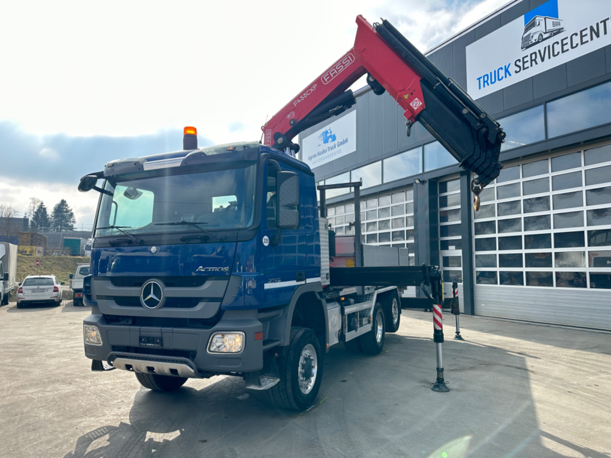 MERCEDES Actros 2648 6x4/4 Fassi455 SZM/Pritsche - Камион с кран: снимка 2 MERCEDES Actros 2648 6x4/4 Fassi455 SZM/Pritsche - Камион с кран: снимка 2