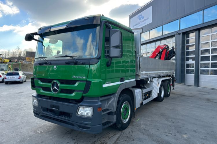 Mercedes-Benz 2551 V8 6x2 Fassi 185-5 Bj.2020 - Самосвал камион, Камион с кран: снимка 1 Mercedes-Benz 2551 V8 6x2 Fassi 185-5 Bj.2020 - Самосвал камион, Камион с кран: снимка 1