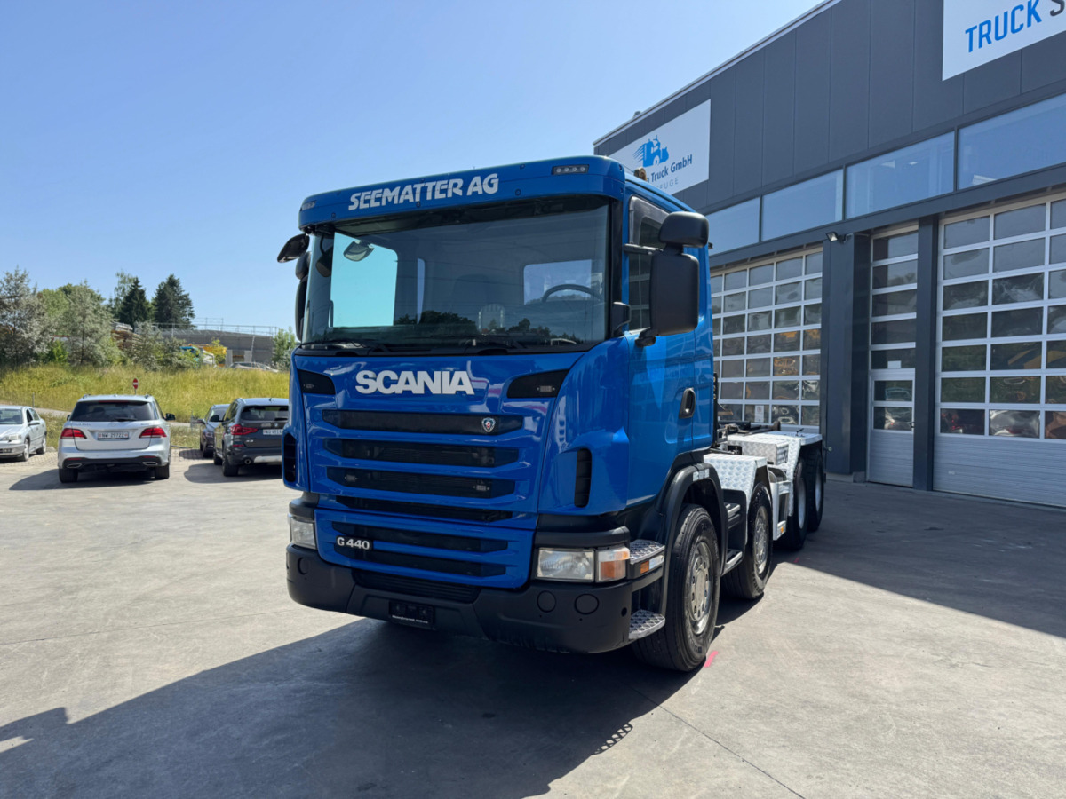 SCANIA G440 8x4 Moser - Мултилифт с кука камион: снимка 1 SCANIA G440 8x4 Moser - Мултилифт с кука камион: снимка 1