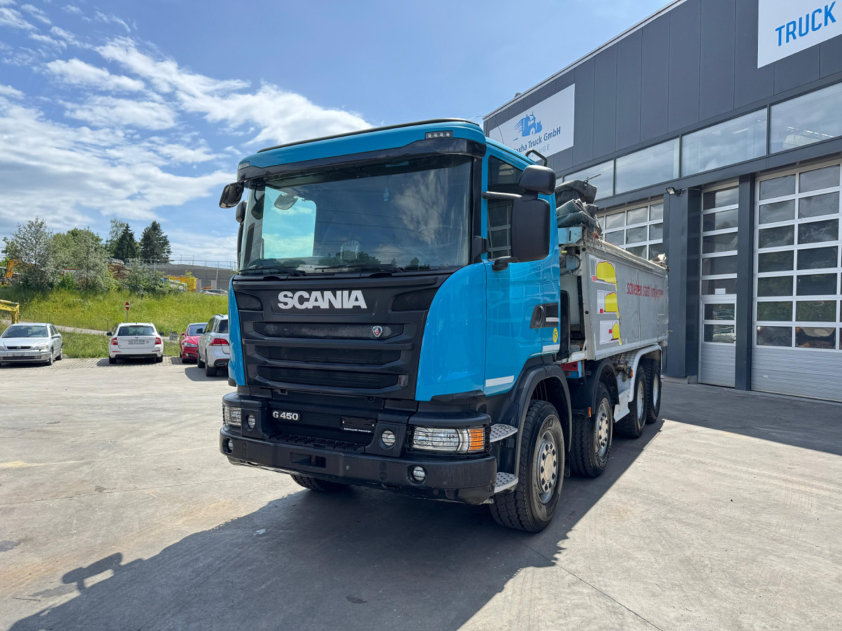 SCANIA G450 8x4 Abschiebemulde (no tipper) - Самосвал камион: снимка 1 SCANIA G450 8x4 Abschiebemulde (no tipper) - Самосвал камион: снимка 1
