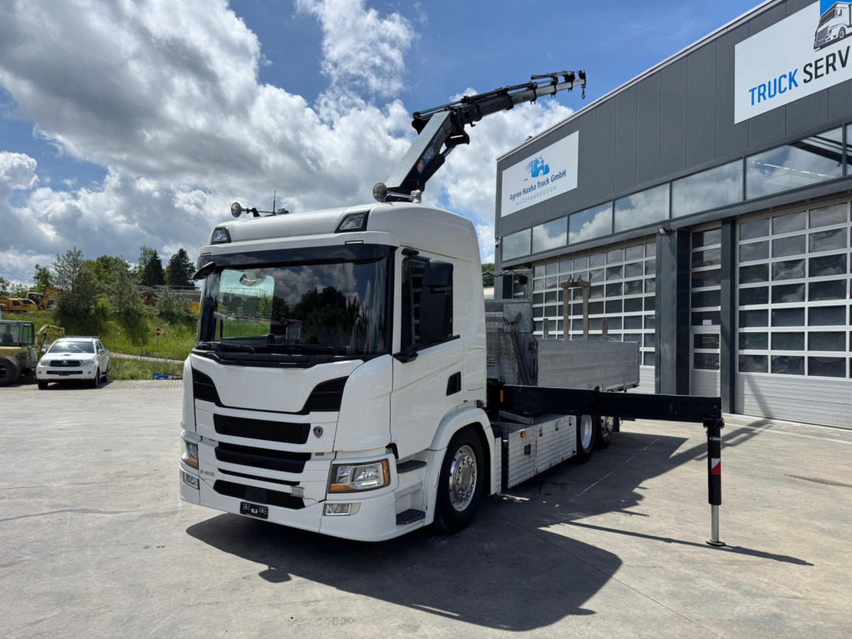 SCANIA P410 6x2 HMF1920-5 - Камион с кран: снимка 4 SCANIA P410 6x2 HMF1920-5 - Камион с кран: снимка 4