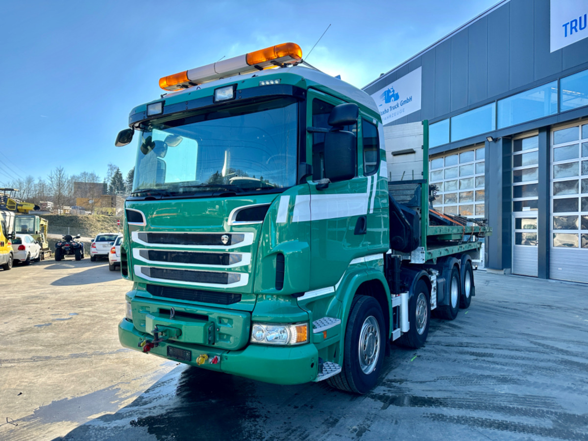Камион с кран SCANIA R480 8x4 SWS SZM/Kran/Pritsche: снимка 1