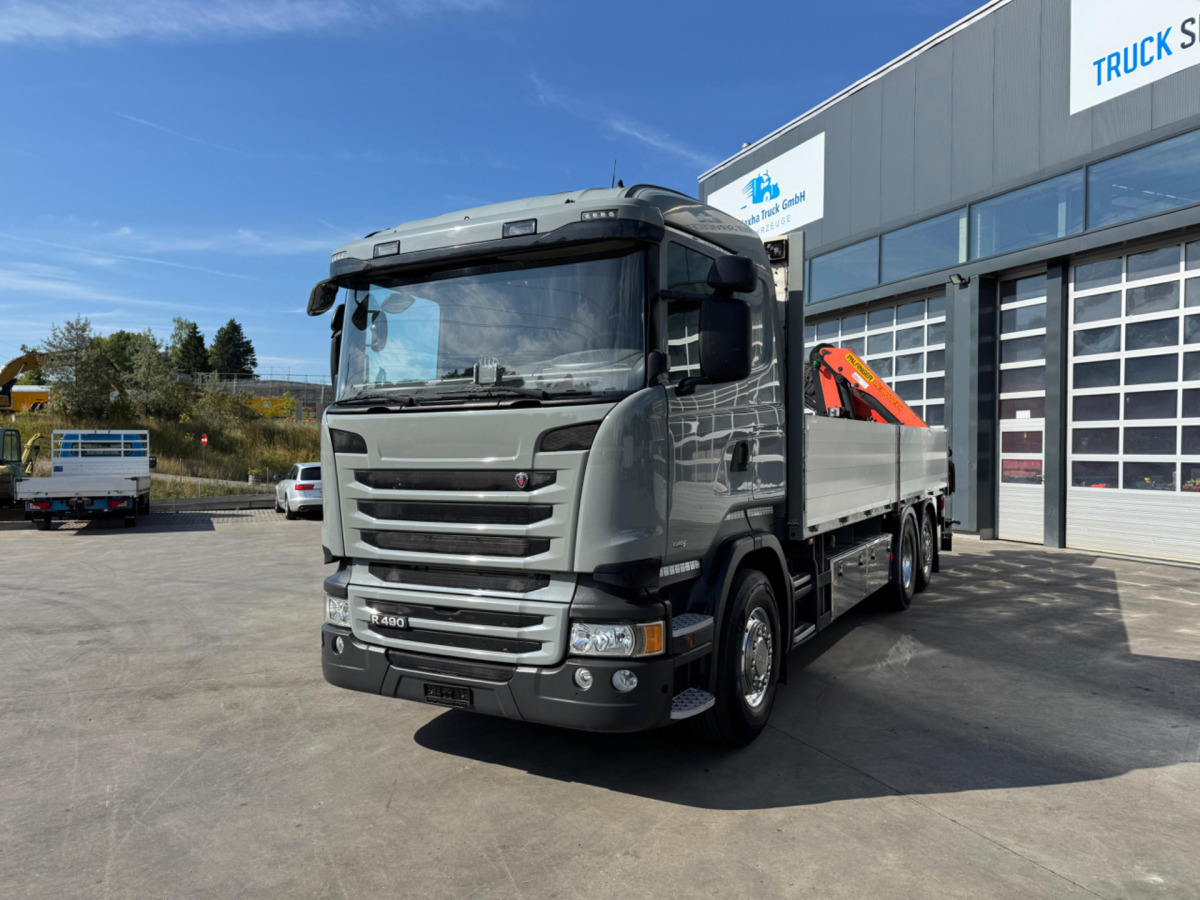 SCANIA R490 6x2 PK18002-4 - Камион с кран: снимка 1 SCANIA R490 6x2 PK18002-4 - Камион с кран: снимка 1