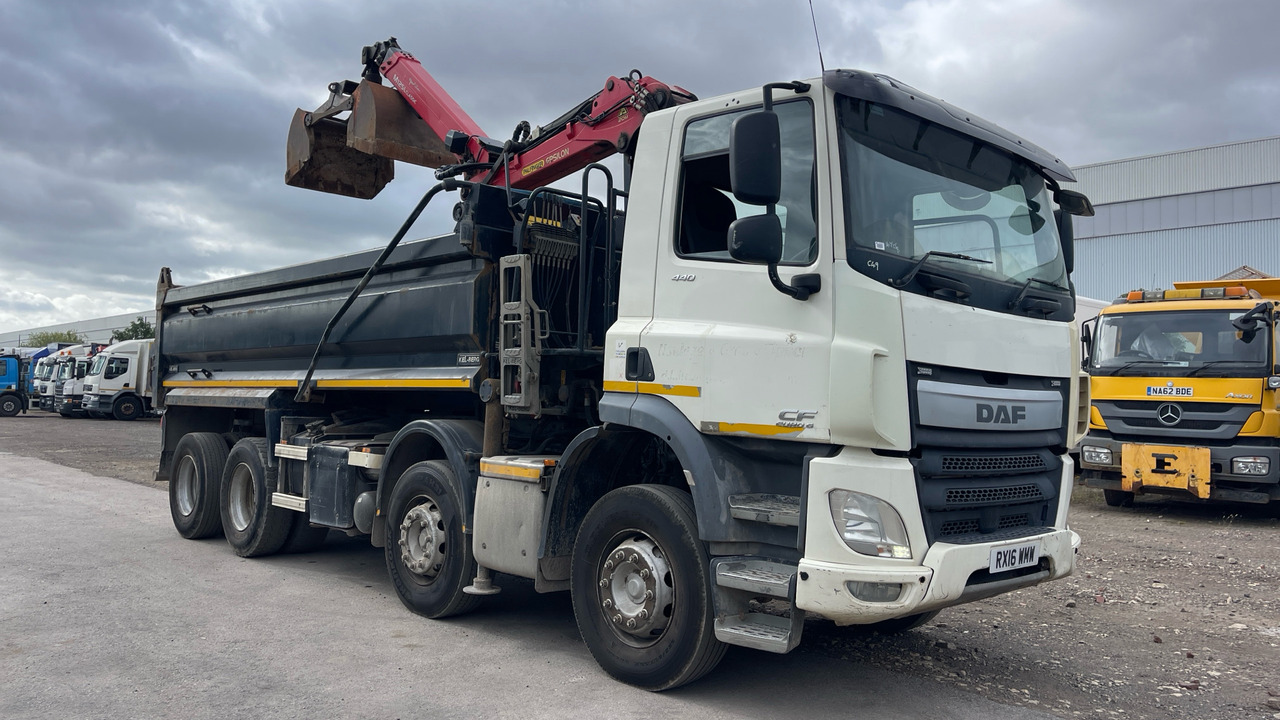 DAF CF 440 - Самосвал камион, Камион с кран: снимка 1 DAF CF 440 - Самосвал камион, Камион с кран: снимка 1