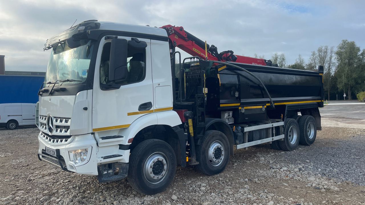 MERCEDES-BENZ AROCS - Самосвал камион, Камион с кран: снимка 2 MERCEDES-BENZ AROCS - Самосвал камион, Камион с кран: снимка 2