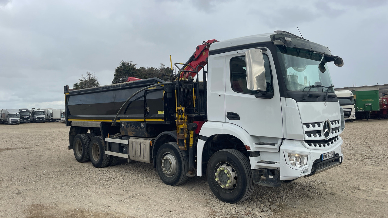 MERCEDES-BENZ AROCS - Самосвал камион, Камион с кран: снимка 1 MERCEDES-BENZ AROCS - Самосвал камион, Камион с кран: снимка 1