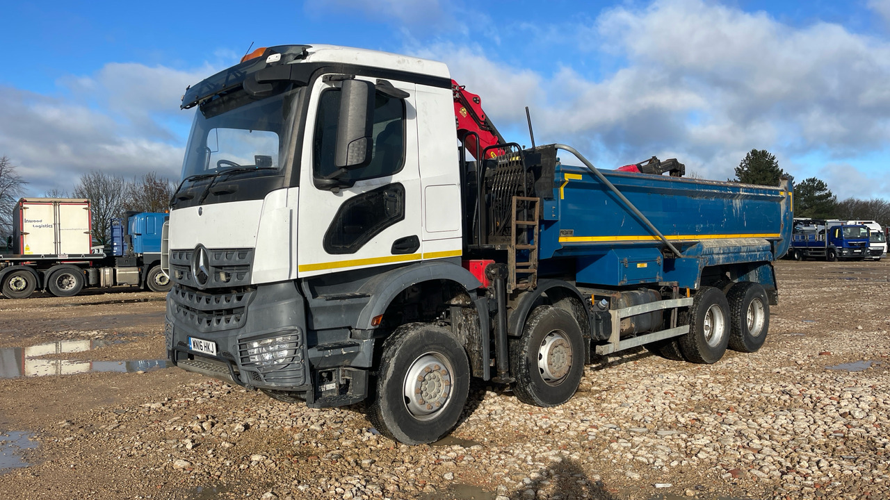MERCEDES-BENZ AROCS - Самосвал камион, Камион с кран: снимка 2 MERCEDES-BENZ AROCS - Самосвал камион, Камион с кран: снимка 2