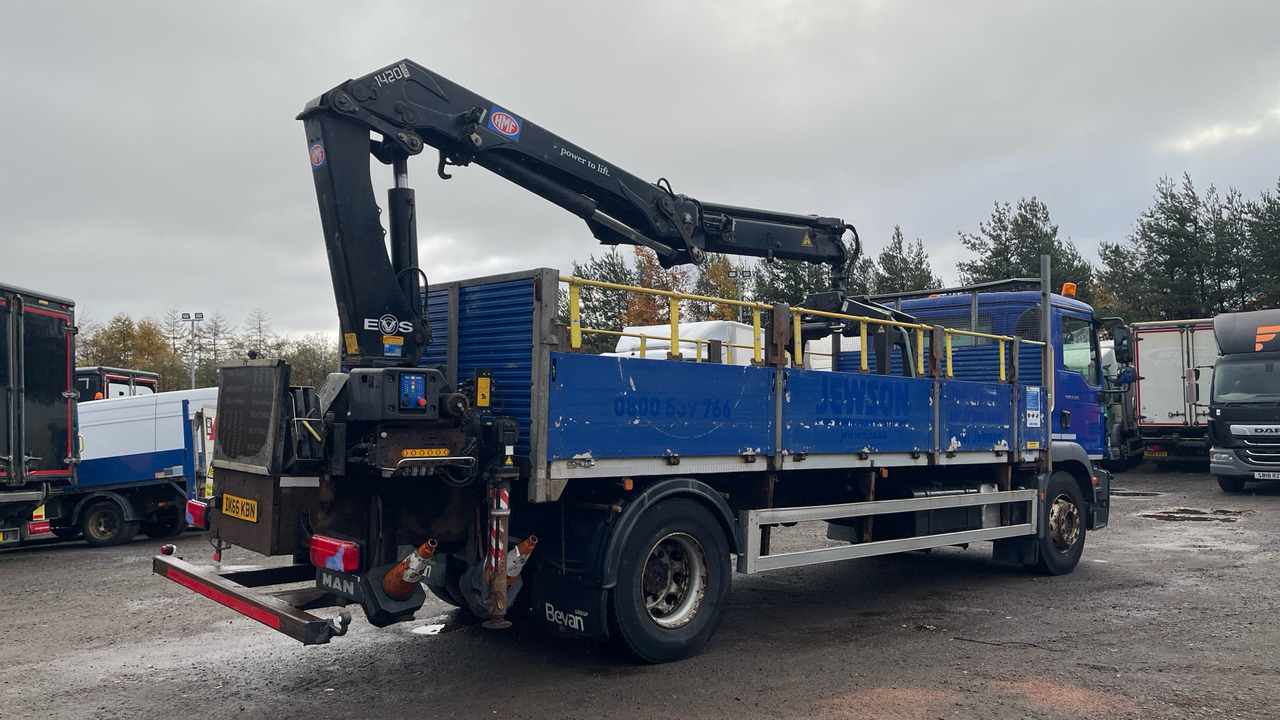 Man TGM 18.250 - Бордови камион, Камион с кран: снимка 4 Man TGM 18.250 - Бордови камион, Камион с кран: снимка 4