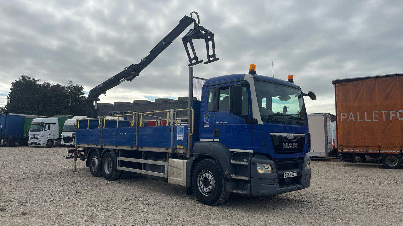 Man TGS 26.360 - Бордови камион, Камион с кран: снимка 1 Man TGS 26.360 - Бордови камион, Камион с кран: снимка 1