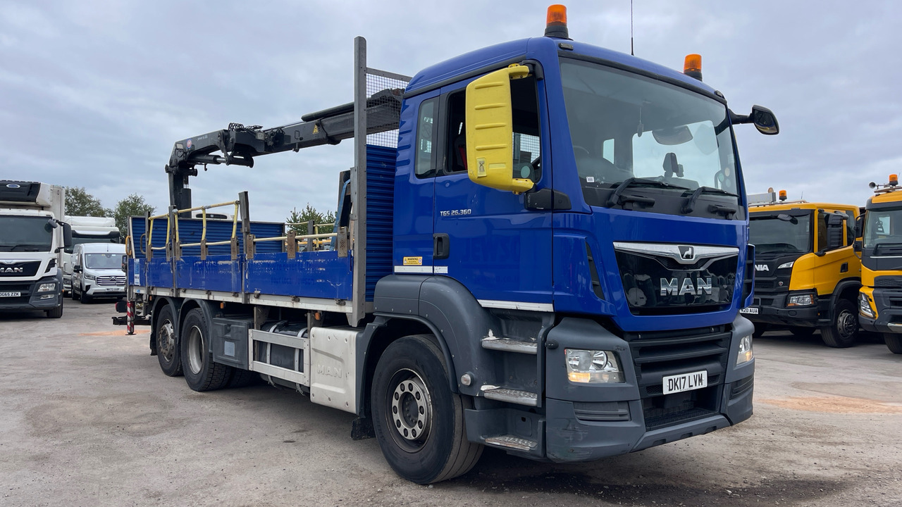 Man TGS 26.360 - Бордови камион, Камион с кран: снимка 1 Man TGS 26.360 - Бордови камион, Камион с кран: снимка 1