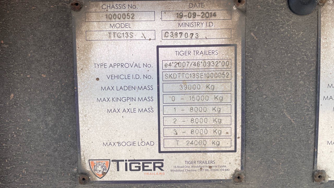 Ремарке TIGER CURTAINSIDE: снимка 12