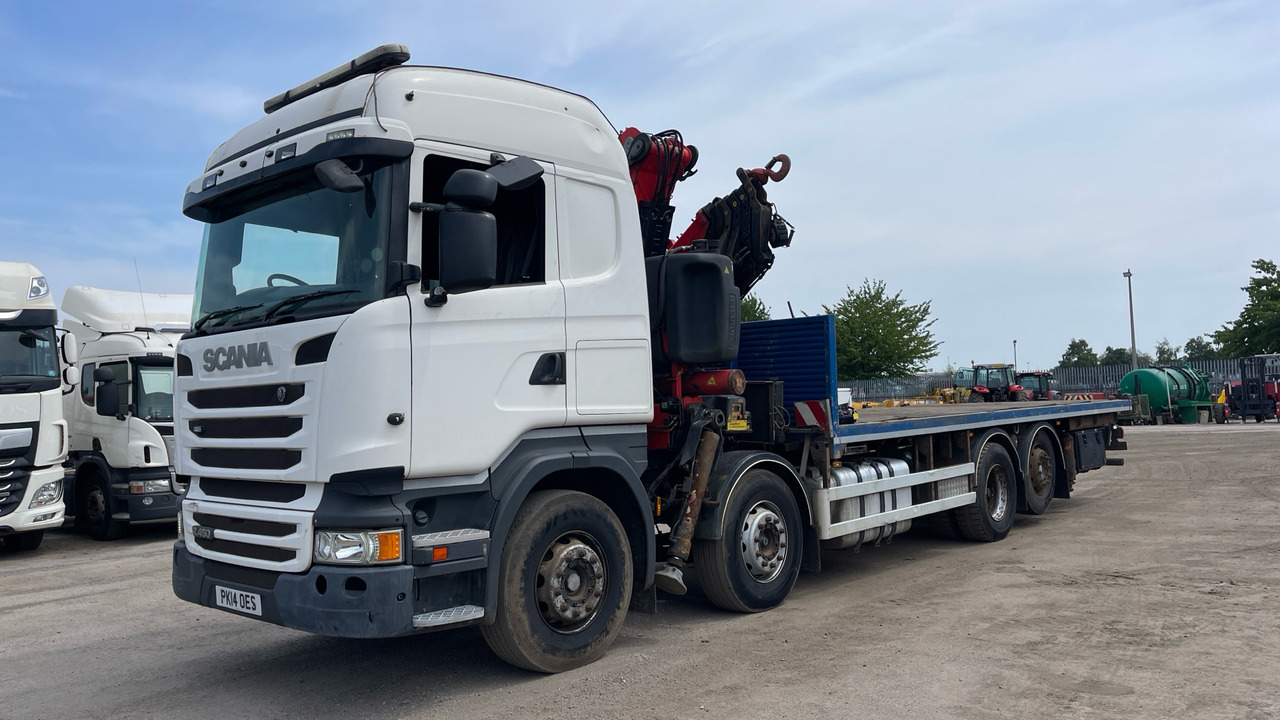 SCANIA R 450 - Бордови камион, Камион с кран: снимка 2 SCANIA R 450 - Бордови камион, Камион с кран: снимка 2