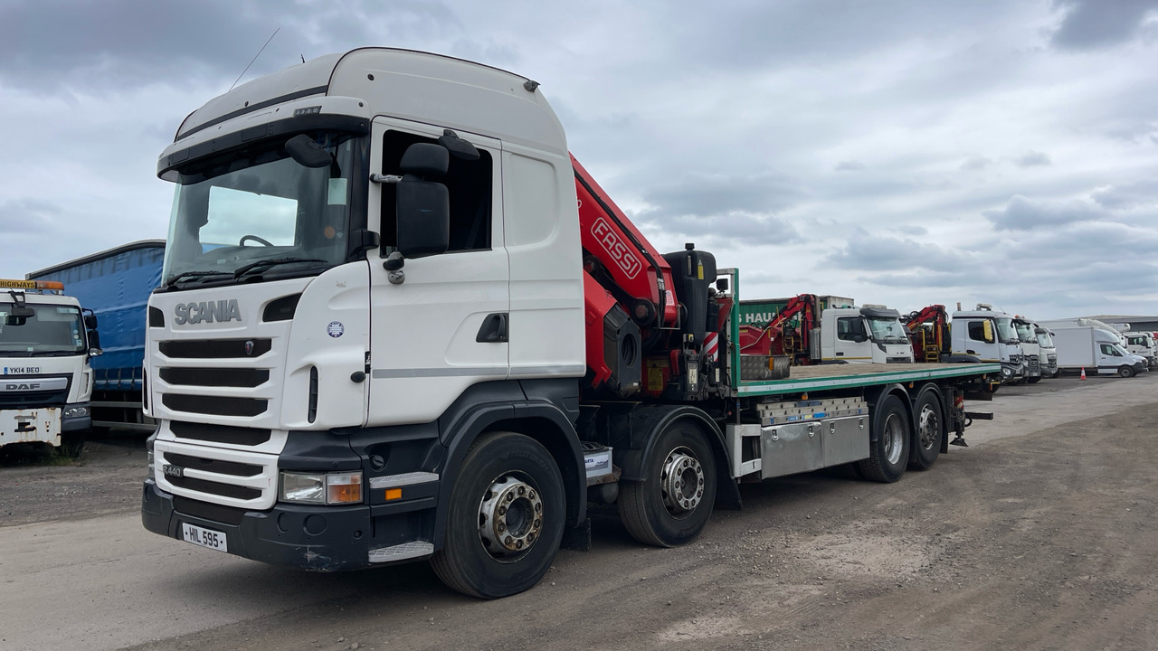 Scania R 440 - Бордови камион, Камион с кран: снимка 2 Scania R 440 - Бордови камион, Камион с кран: снимка 2