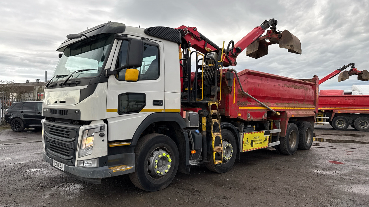 Volvo FM 410 - Самосвал камион, Камион с кран: снимка 2 Volvo FM 410 - Самосвал камион, Камион с кран: снимка 2