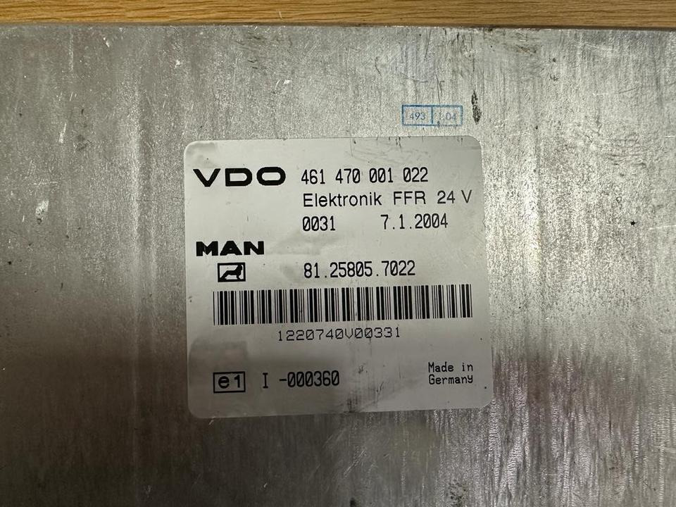 MAN VDO ELEKTRONIK FFR Steuergerät 81.25805.7022 - Блок за управление за Камион: снимка 2 MAN VDO ELEKTRONIK FFR Steuergerät 81.25805.7022 - Блок за управление за Камион: снимка 2