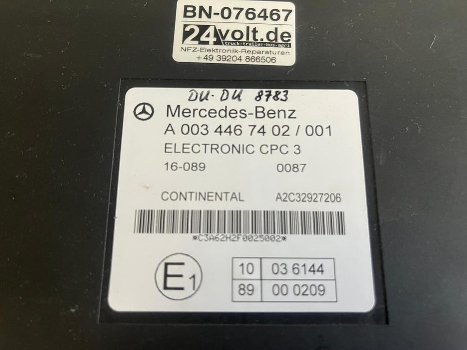 Mercedes Actros MP4 CPC 3 Steuergerät A0034467402 - Блок за управление за Камион: снимка 3 Mercedes Actros MP4 CPC 3 Steuergerät A0034467402 - Блок за управление за Камион: снимка 3