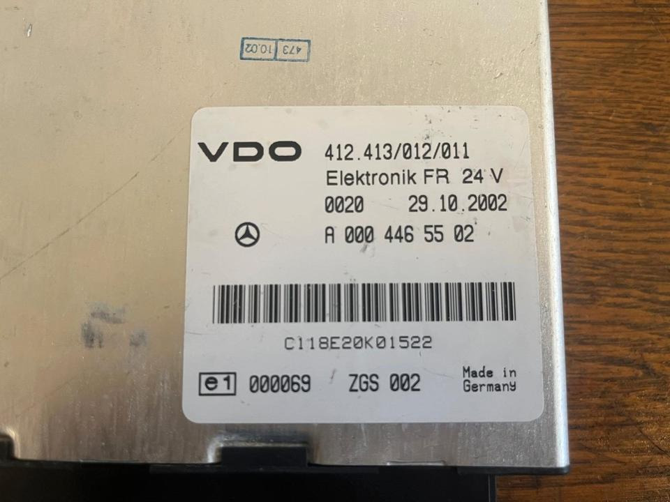 Mercedes Atego VDO Elektronik FR Steuergerät A0004465502 - Блок за управление за Камион: снимка 3 Mercedes Atego VDO Elektronik FR Steuergerät A0004465502 - Блок за управление за Камион: снимка 3