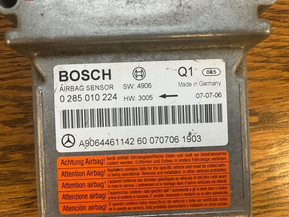Mercedes Vito Viano W639 Airbag Steuergerät Sensor A9064461142 - Блок за управление за Камион: снимка 2 Mercedes Vito Viano W639 Airbag Steuergerät Sensor A9064461142 - Блок за управление за Камион: снимка 2