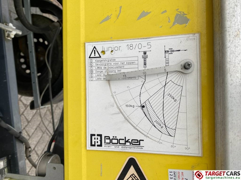 Работна площадка Böcker Boecker 18/0-7 Material Lift 1800cm 250cm: снимка 21