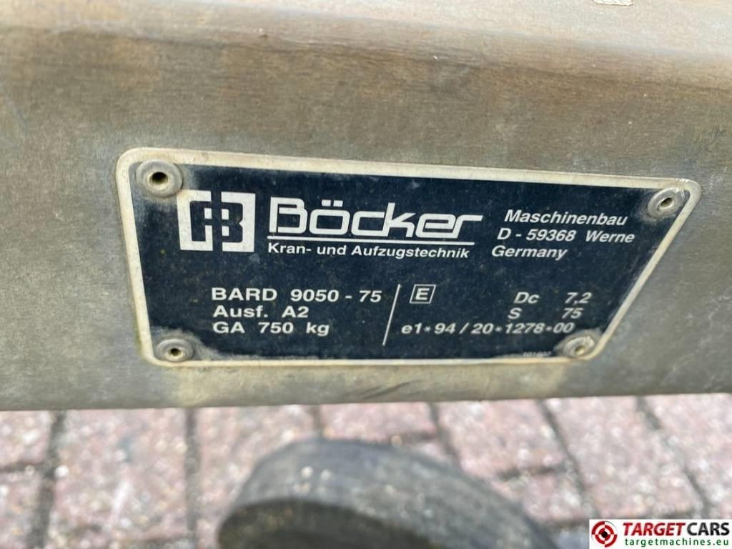 Работна площадка Böcker Boecker 18/0-7 Material Lift 1800cm 250cm: снимка 11