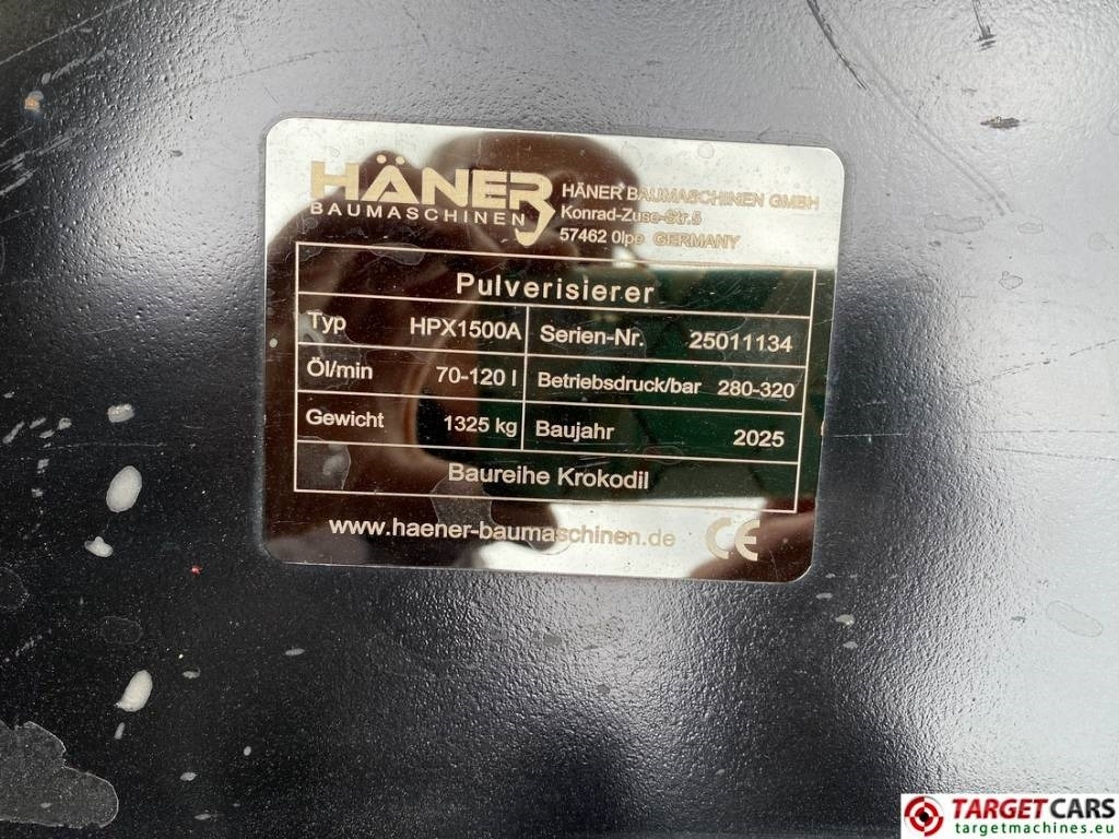 Нови Хидравлична ножица Haener Häner HPX1500A Hydraulic Pulverizer Shear 1: снимка 10