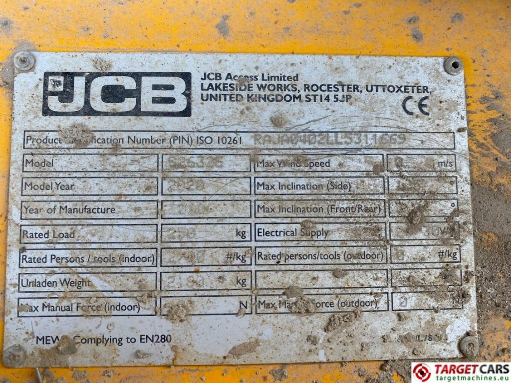 Ножична работна платформа JCB S2632E Electric Scissor Work Lift 1010cm: снимка 10