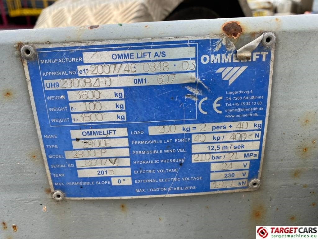 Вишка на ремарке Omme 2900EP Towable 2900 Telescopic Boom Work Lift 29M: снимка 10