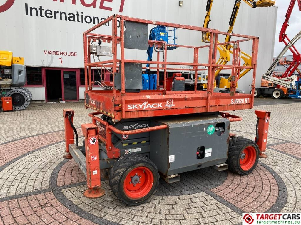 SkyJack SJ6826 RT Diesel 4x4 Scissor Work Lift 992cm - Ножична работна платформа: снимка 1 SkyJack SJ6826 RT Diesel 4x4 Scissor Work Lift 992cm - Ножична работна платформа: снимка 1